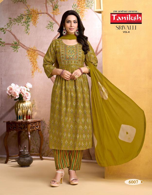 Taniksh srivalli vol 6 kurtis wholesale online
